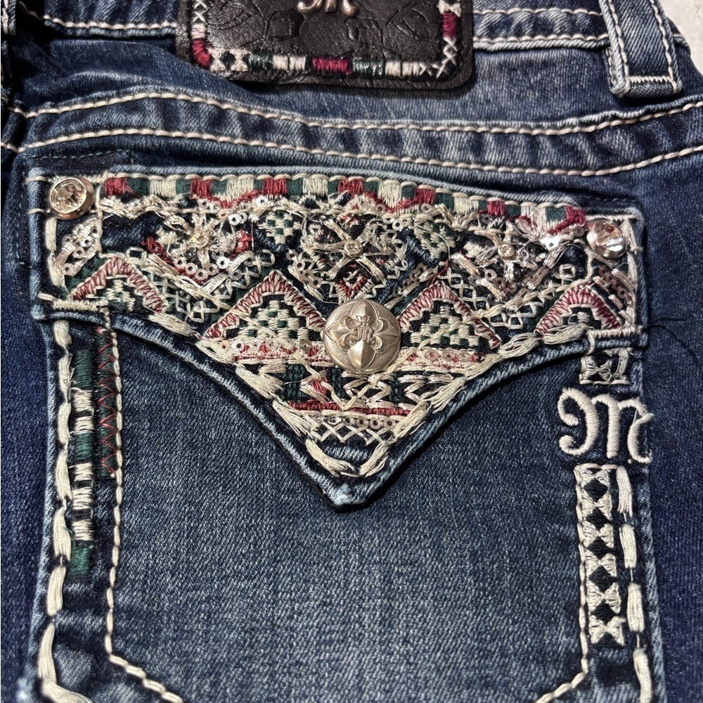 Miss Me Indigo Straight Leg Jeans - Picture 2 of 8
